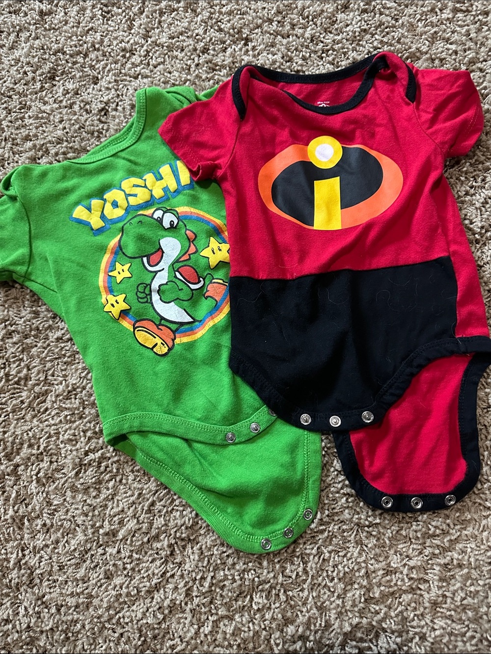 yoshi and Incredibles  One-Piece Bodysuit
